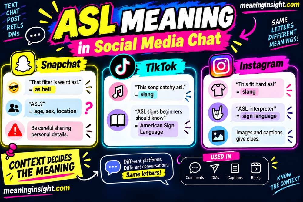 ASL Meaning in Social Media Chat