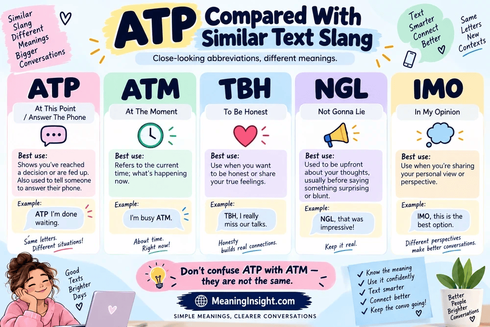 ATP Compared With Similar Text Slang