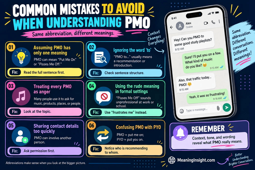 Common Mistakes to Avoid When Understanding PMO