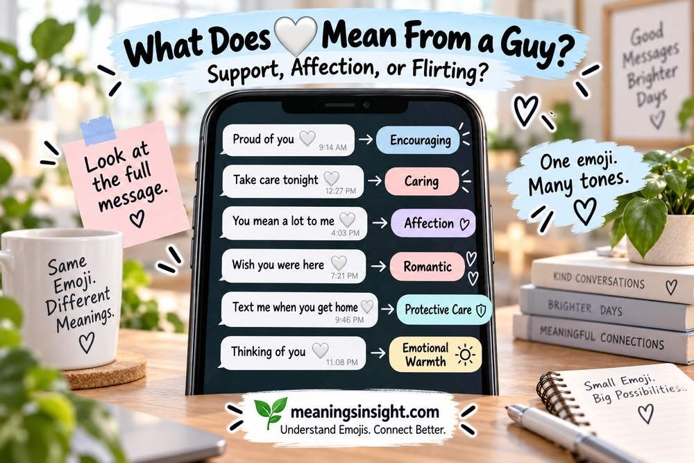 What Does 🤍 Mean From a Guy