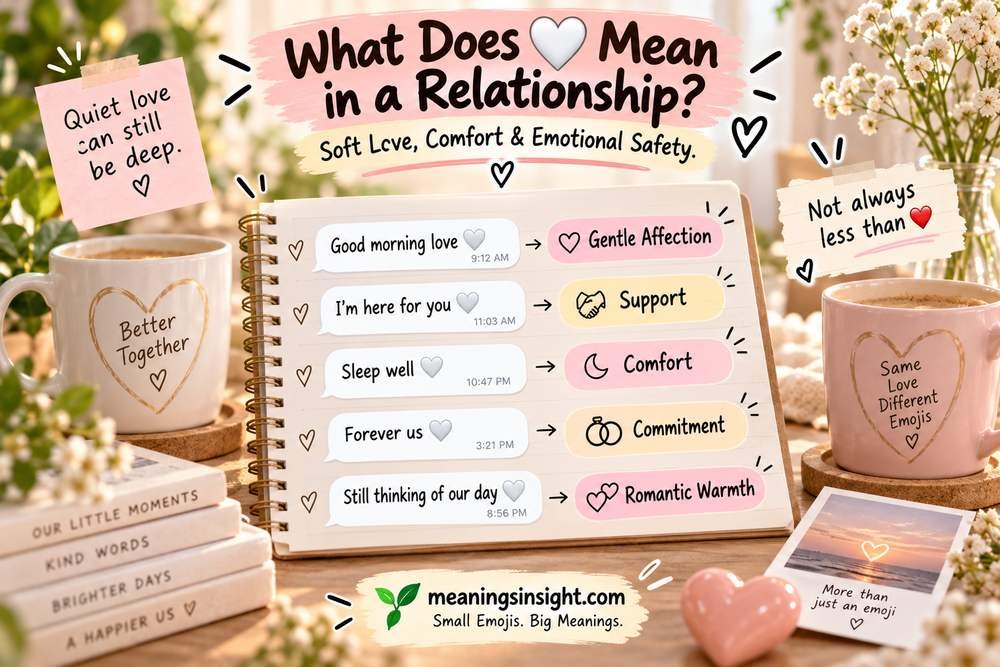 What Does 🤍 Mean in a Relationship?