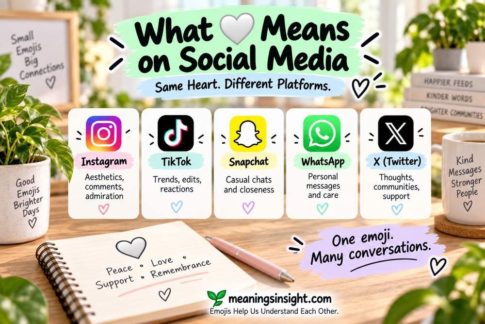 What 🤍 Means on Social Media