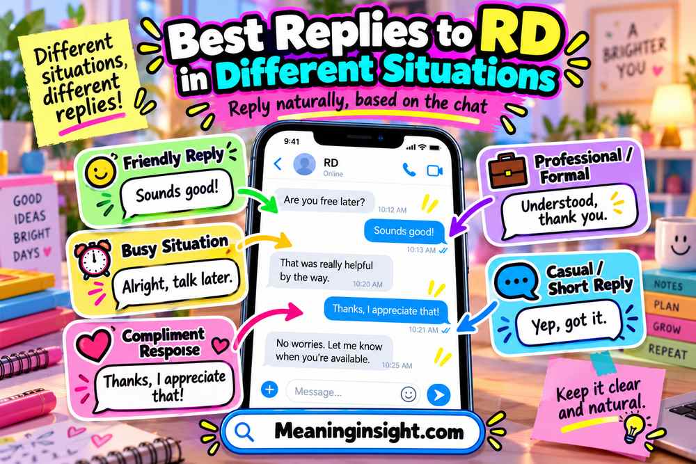 Best Replies to RD in Different Situations