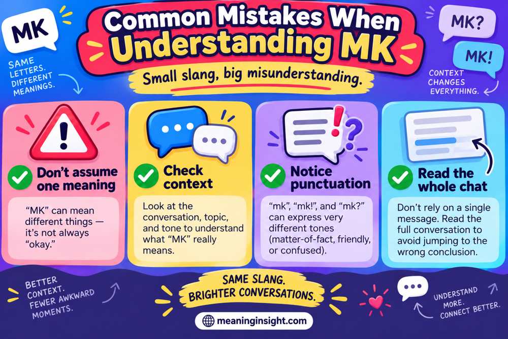 Common Mistakes When Understanding MK