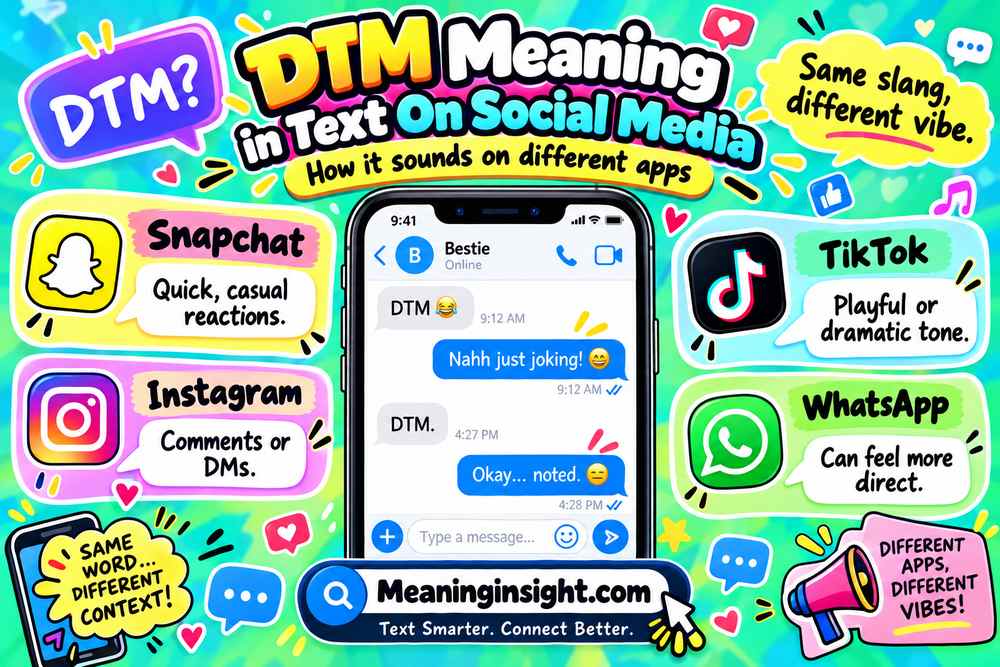 DTM Meaning In Text On Social Media