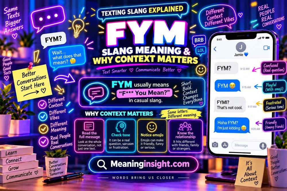 FYM Slang Meaning & Why Context Matters
