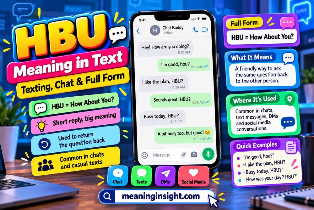 HBU Meaning in Texting, Chat & Full Form