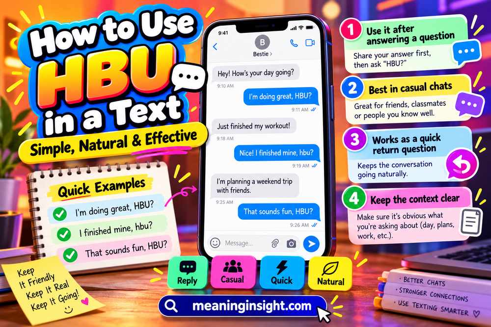 How to Use HBU in a Text Effectively
