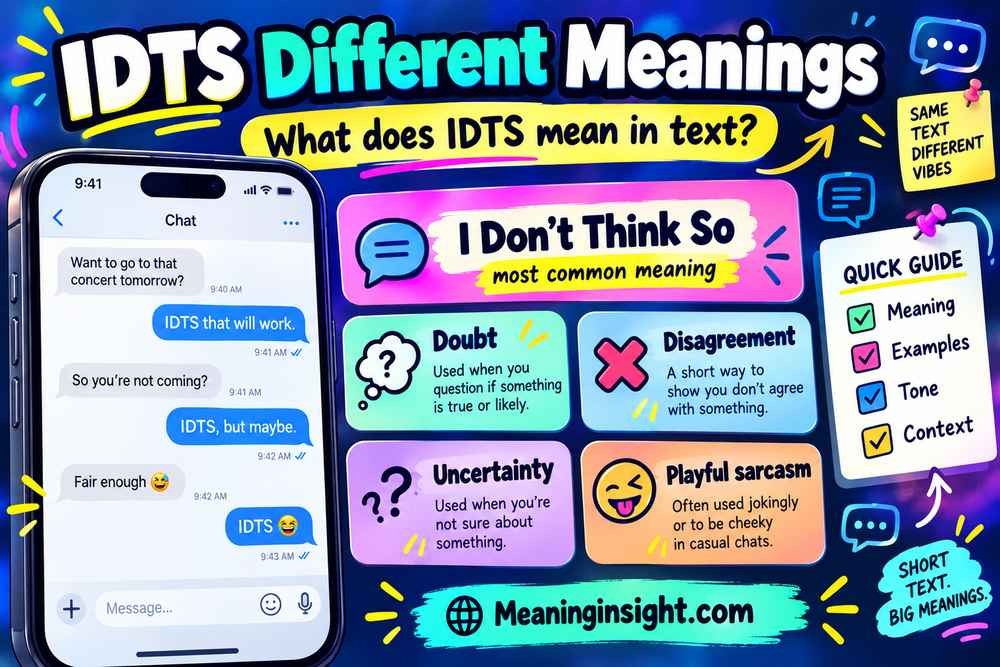 IDTS Different Meanings