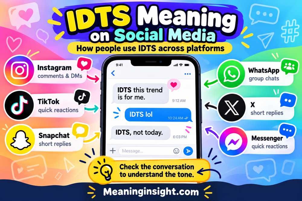 IDTS Meaning on Social Media