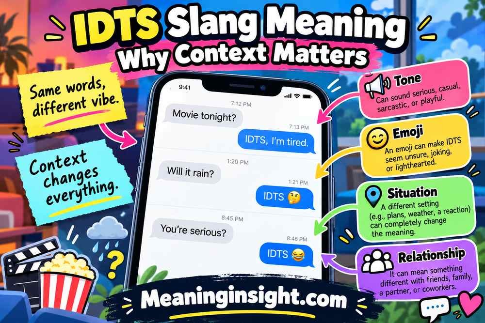 IDTS Slang Meaning & Why Context Matters