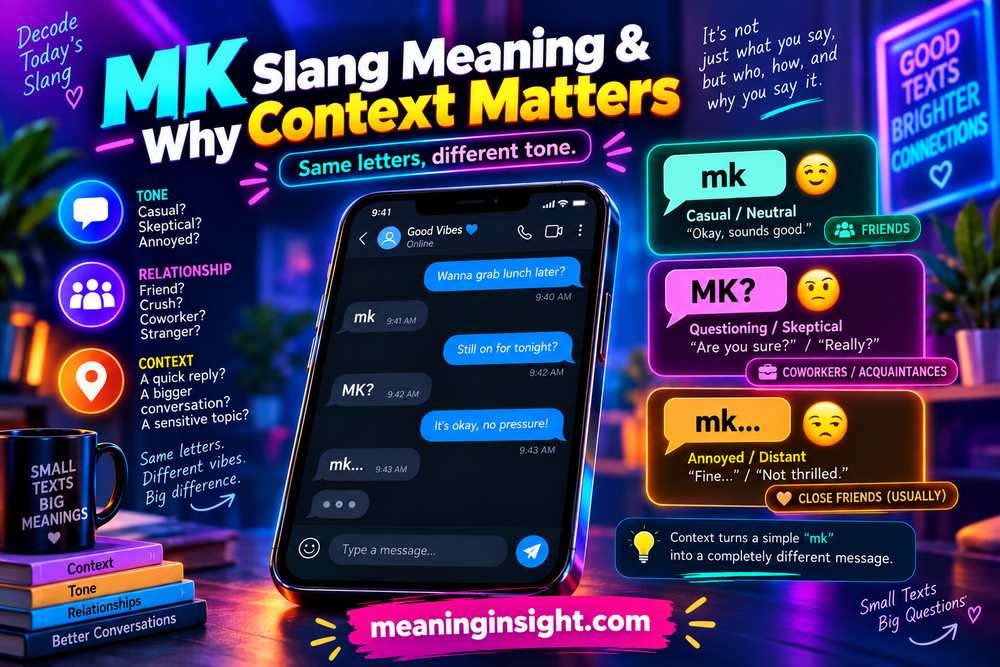 MK Slang Meaning & Why Tone Matters