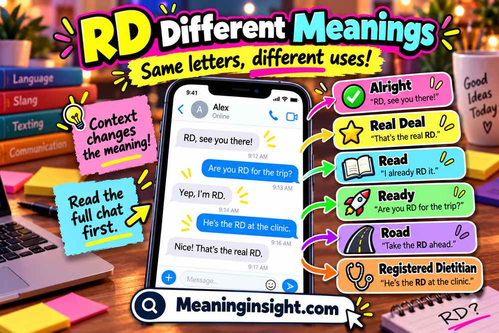 RD Different Meanings