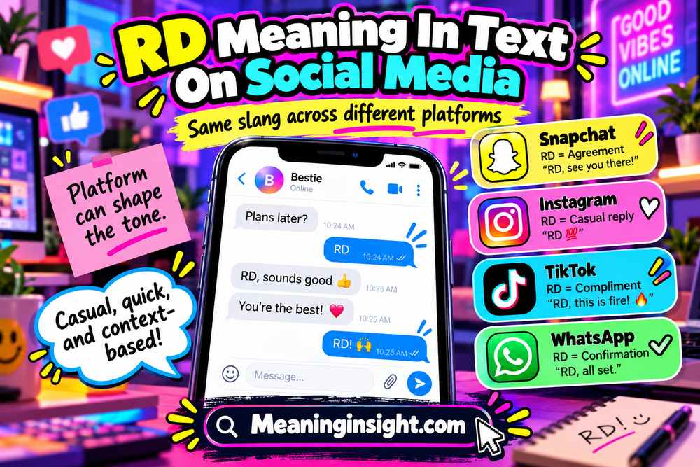 RD Meaning In Text On Social Media