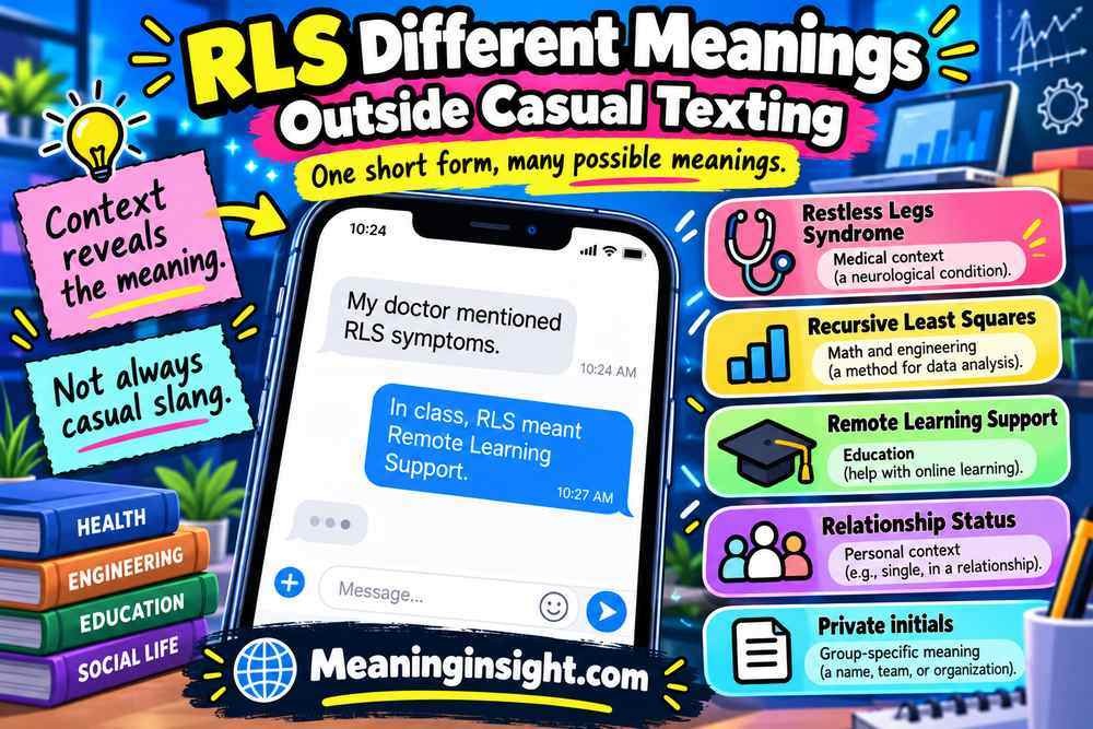RLS Different Meanings Outside Casual Texting