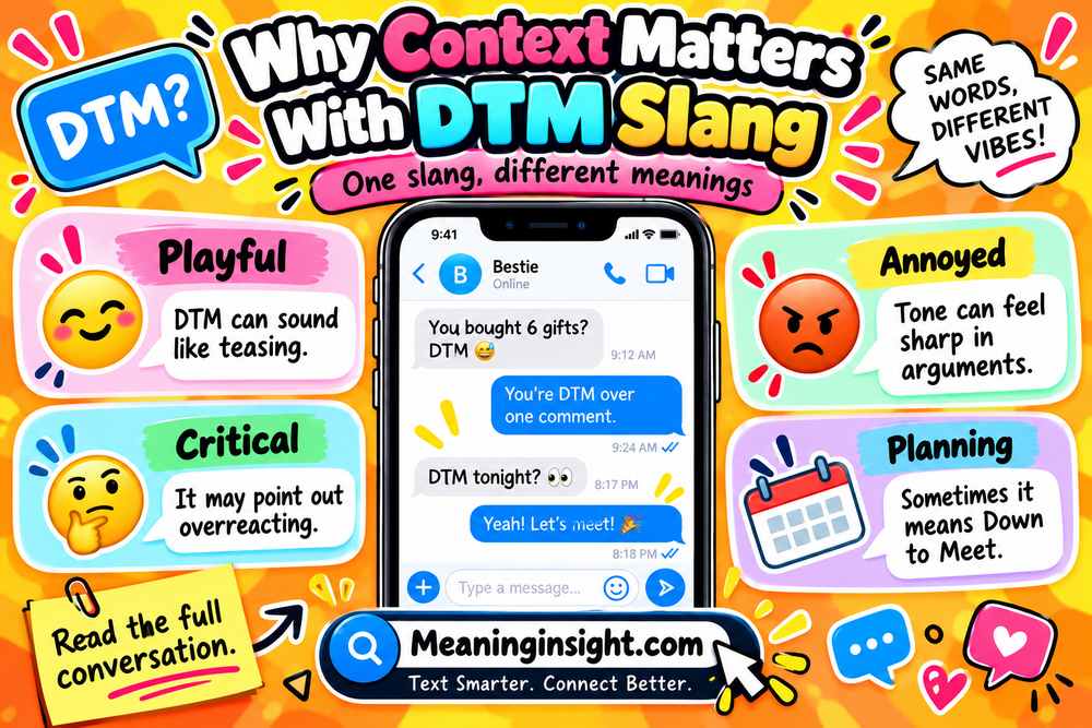 Why Context Matters With DTM Slang
