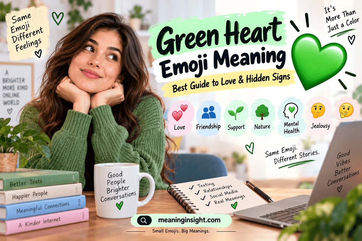 Green Heart Emoji Meaning: Love, Friendship & Secret Signs