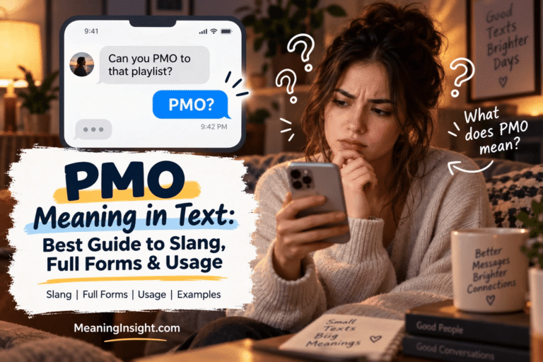 PMO Meaning in Text: Definition, Uses & Real Examples