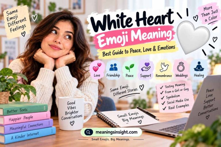 White Heart Emoji Meaning: Love, Emotions & Peaceful Signs