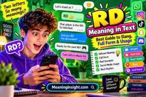 RD Meaning in Text: Definition, Slang Uses & Real Examples
