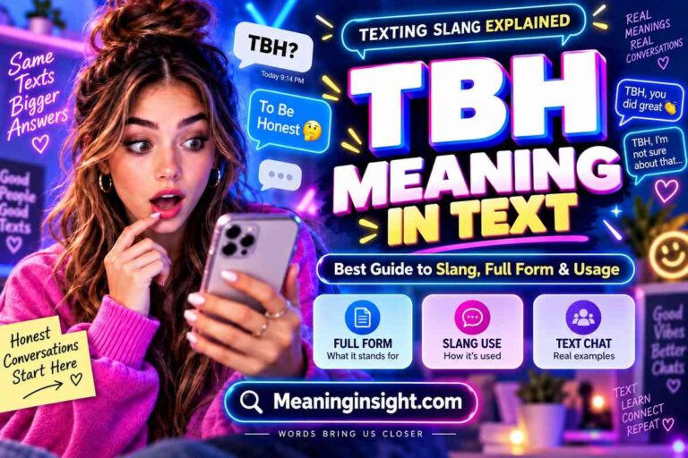 TBH Meaning in Text: Definition, Slang Uses & Real Examples