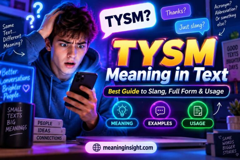 TYSM Meaning in Text: Definition, Uses & Real Examples