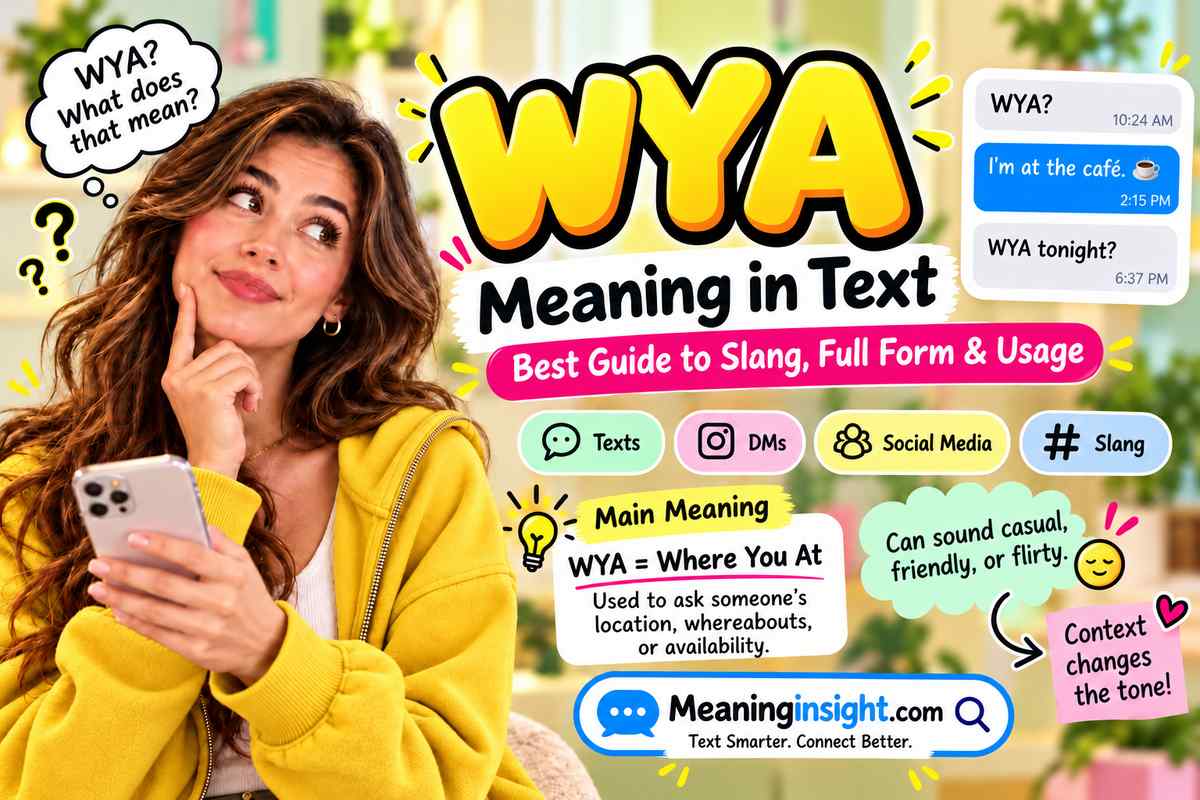 WYA Meaning in Text: Definition, Slang Uses & Real Examples