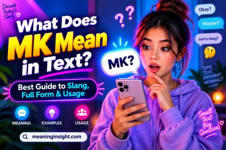 What Does MK Mean in Text: Definition, Uses & Real Examples